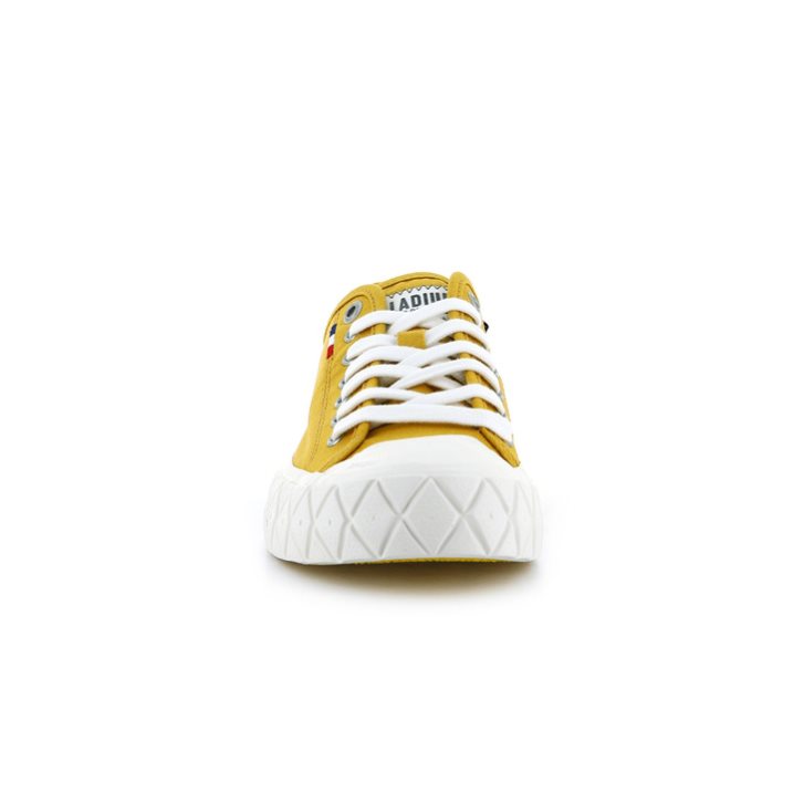 Baskets Palladium Palla Ace Tela Low Tops Femme Moutarde | FR QPM342N